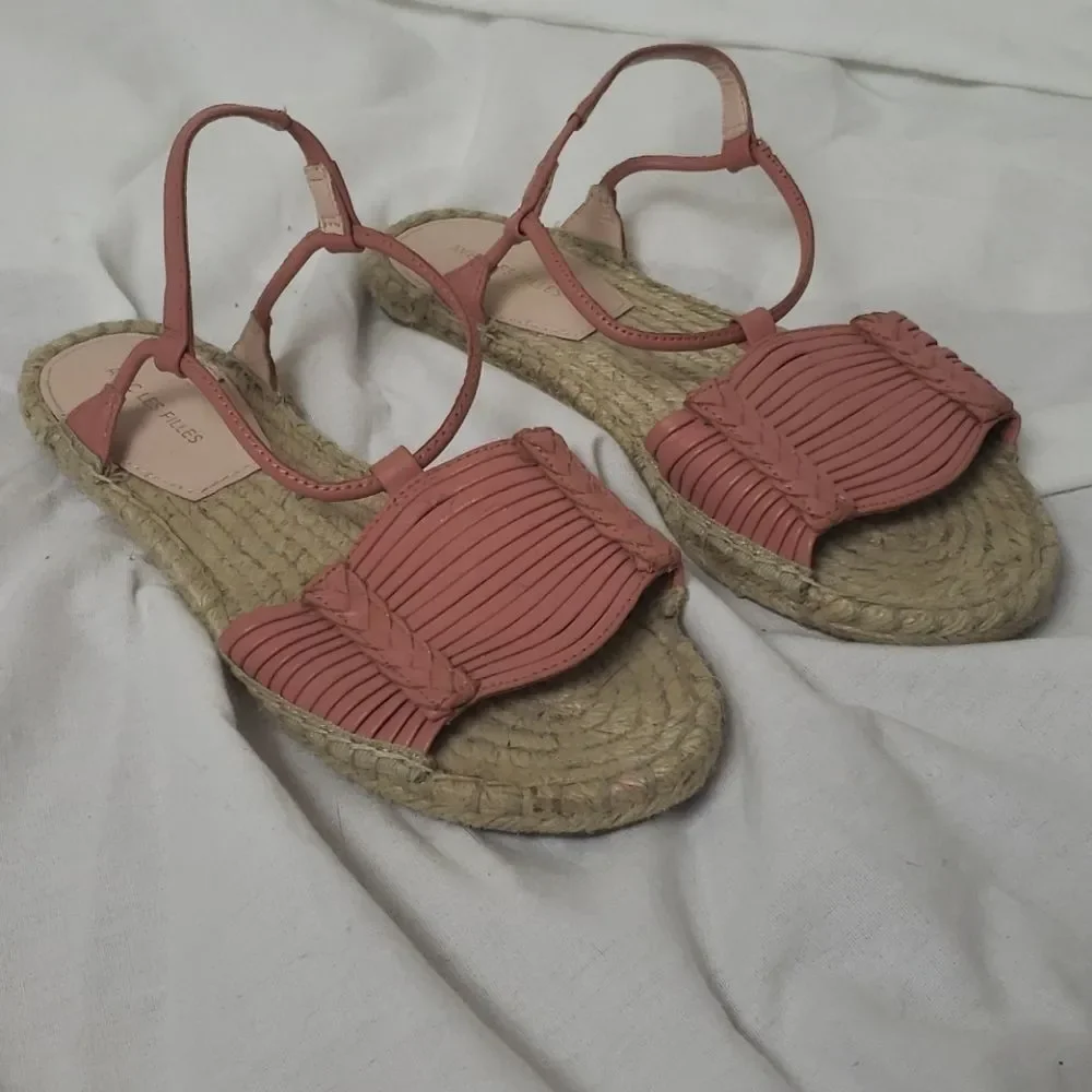 AVEC LES FILLES Genevie Pink Slingback Sz 6M‎